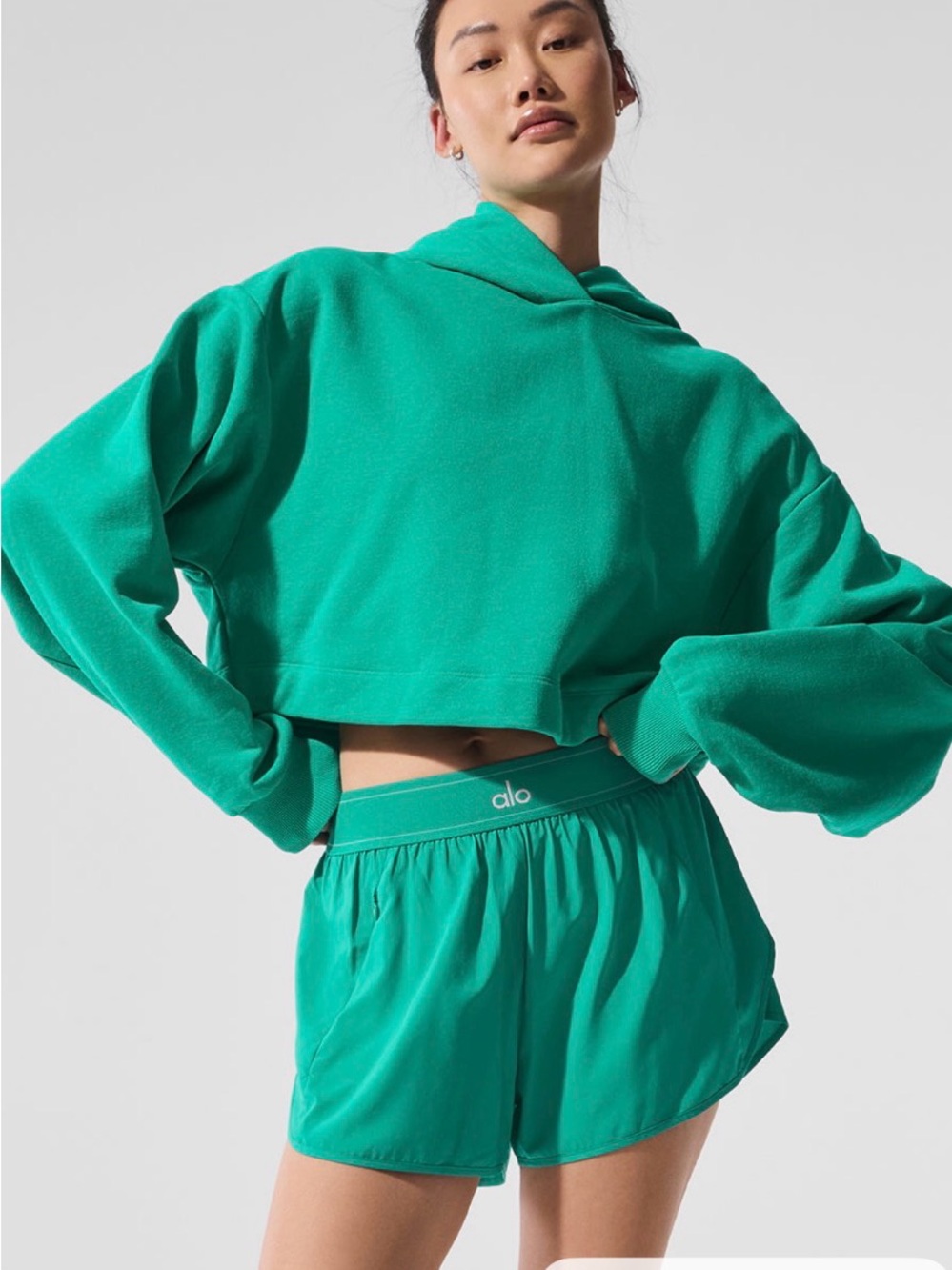 ALO Yoga Match Point Short - Spruce Green